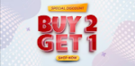BUY 2 GET 1 FREE OFFER